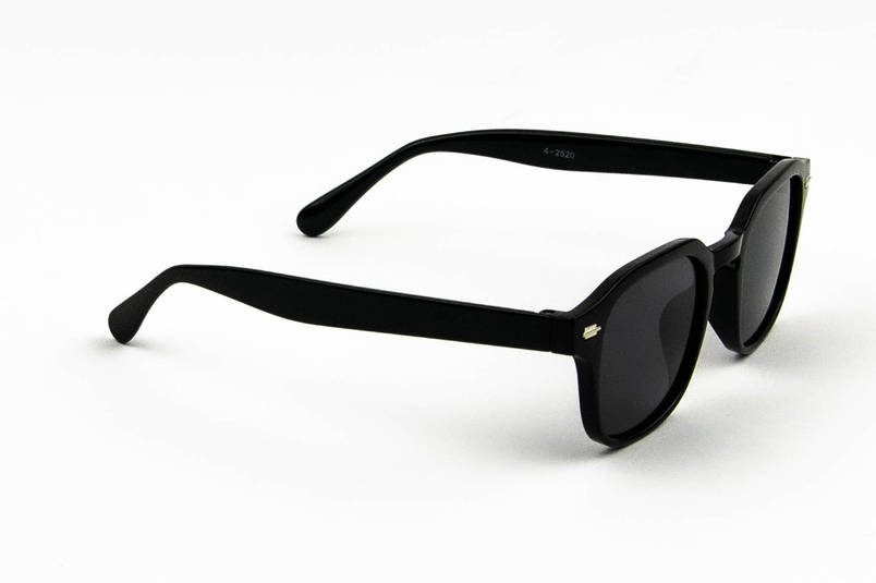 Оптом дитячі модні сонцезахисні окуляри квадратні UV400 (арт. 2520) черный, фото 2