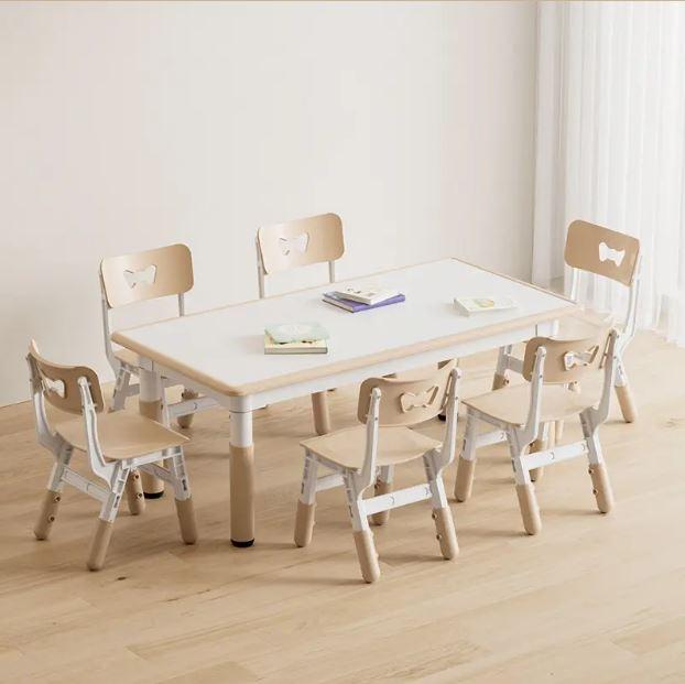 Регульований столик з мольбертом Terrio та 6 стільці ( Кавовий), фото 1