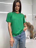 Футболка жіноча базова оверсайз, М-ХХЛ, фото 3