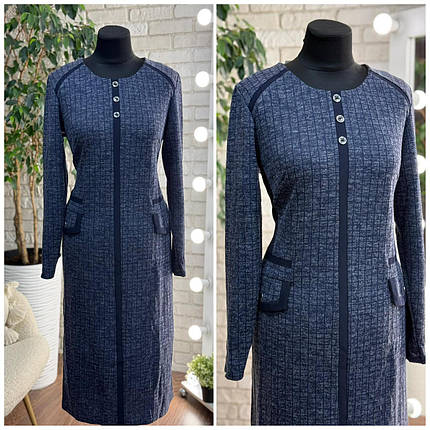 Стильна жіноча сукня, тканина "Ангора" розмір 52, фото 1