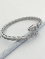 Срібний браслет змія