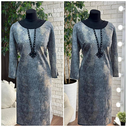 Стильна жіноча сукня, тканина "Трикотаж" розмір 56, фото 1