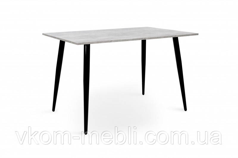 Стіл Гейт 120/80*70 нерозкладний, індастріал/чорні ноги, фото 1