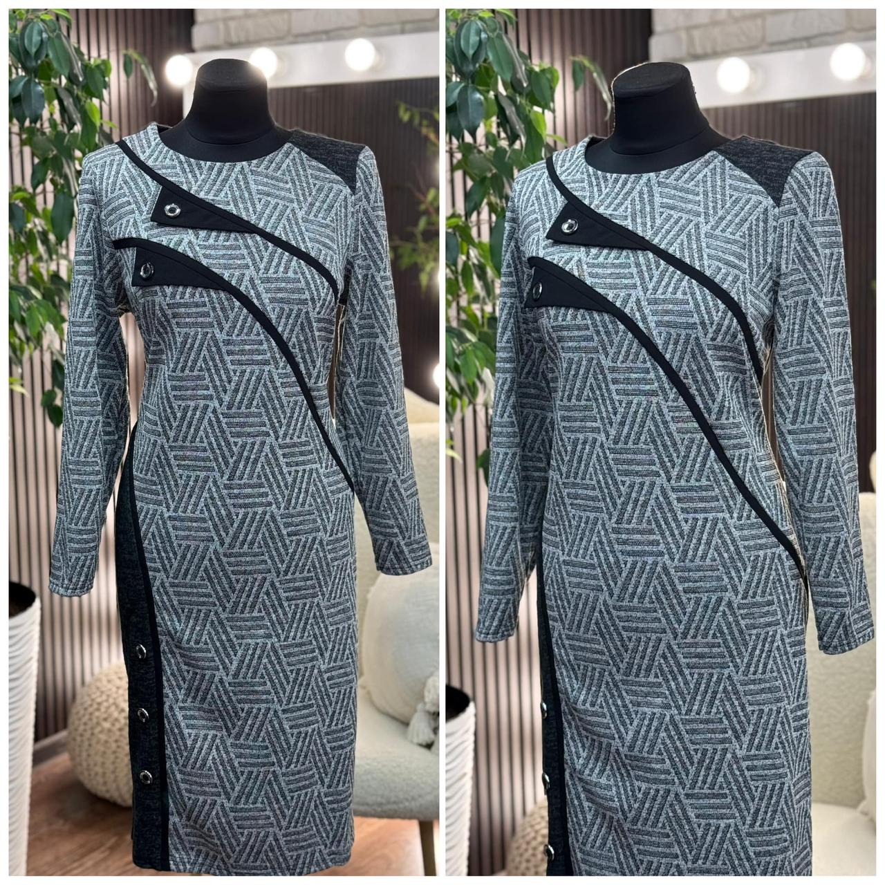 Стильна жіноча сукня, тканина "Трикотаж" розмір 60