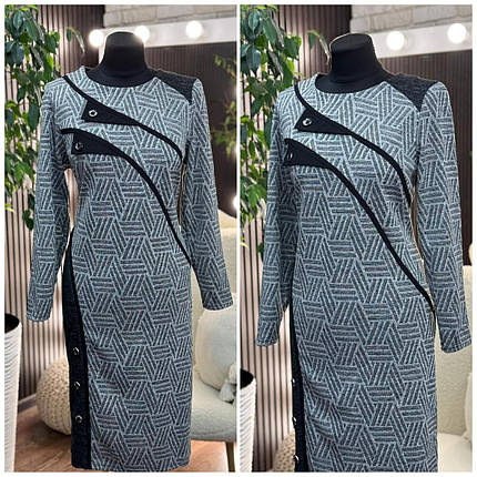 Стильна жіноча сукня, тканина "Трикотаж" розмір 60, фото 1