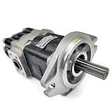 Шестеренний тандемний насос Komatsu 3EC-60-31211 Hydro-pack 25A60/10X814A-F, фото 2