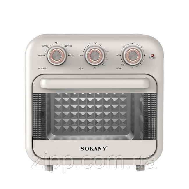 Мультипіч конвекційна з насадками Sokany SK-10002 18Л міні-духовка для кухні, фото 1