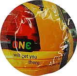 Презервативи One Color Sensation Will Get You There Жовті 3 шт, фото 3