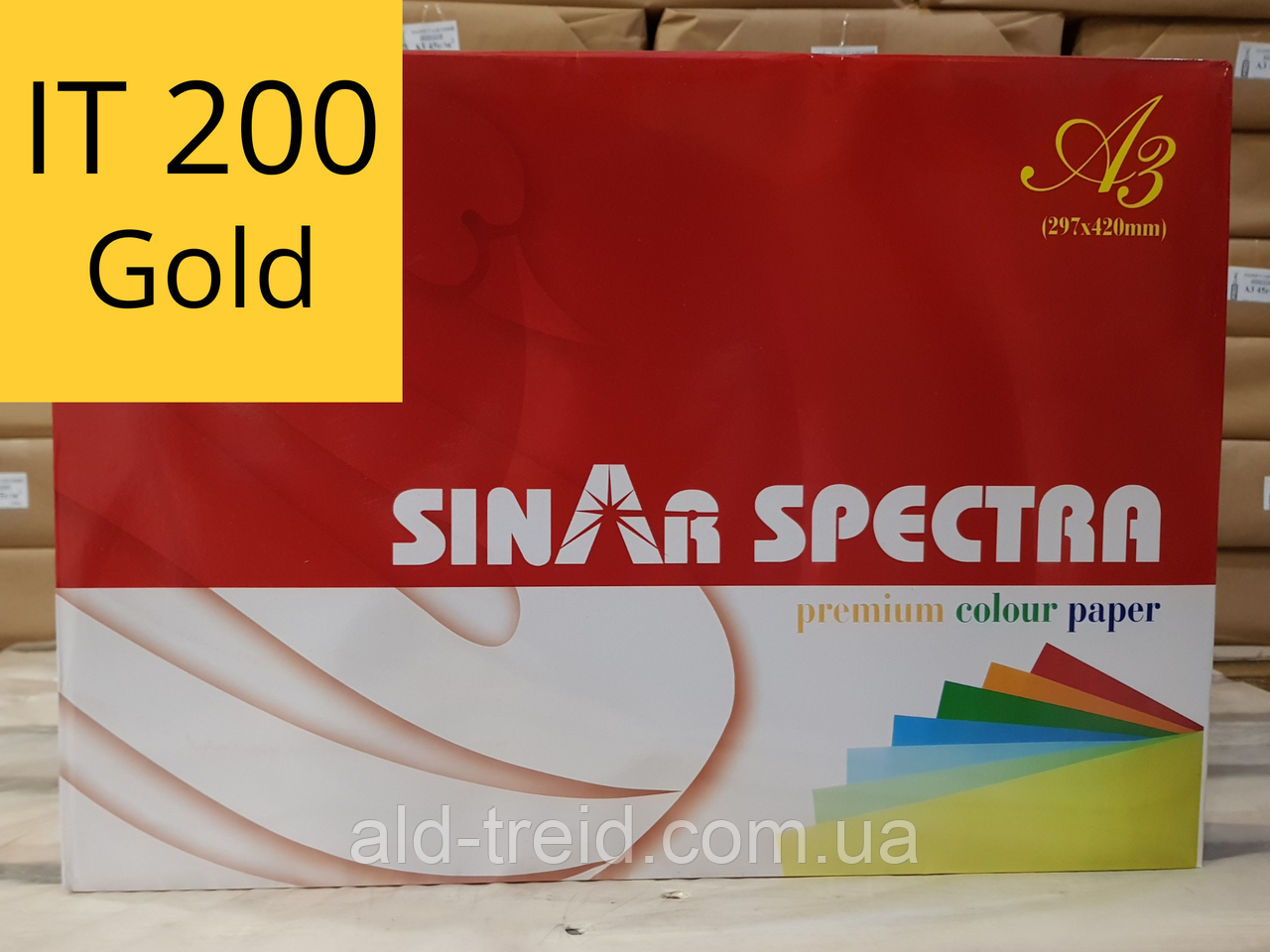 Папір кольоровий Spectra Color А3 160 г/м2 золото IT200 Gold