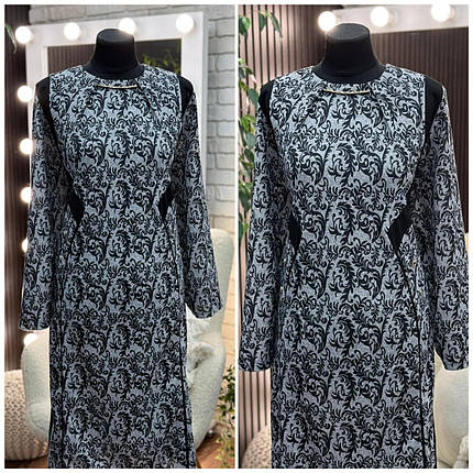 Стильна жіноча сукня, тканина "Ангора" розмір 64, фото 1