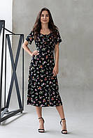 Літнє плаття міді жіноче Елона/квітковий принт/розмір 42 44 50 52 /