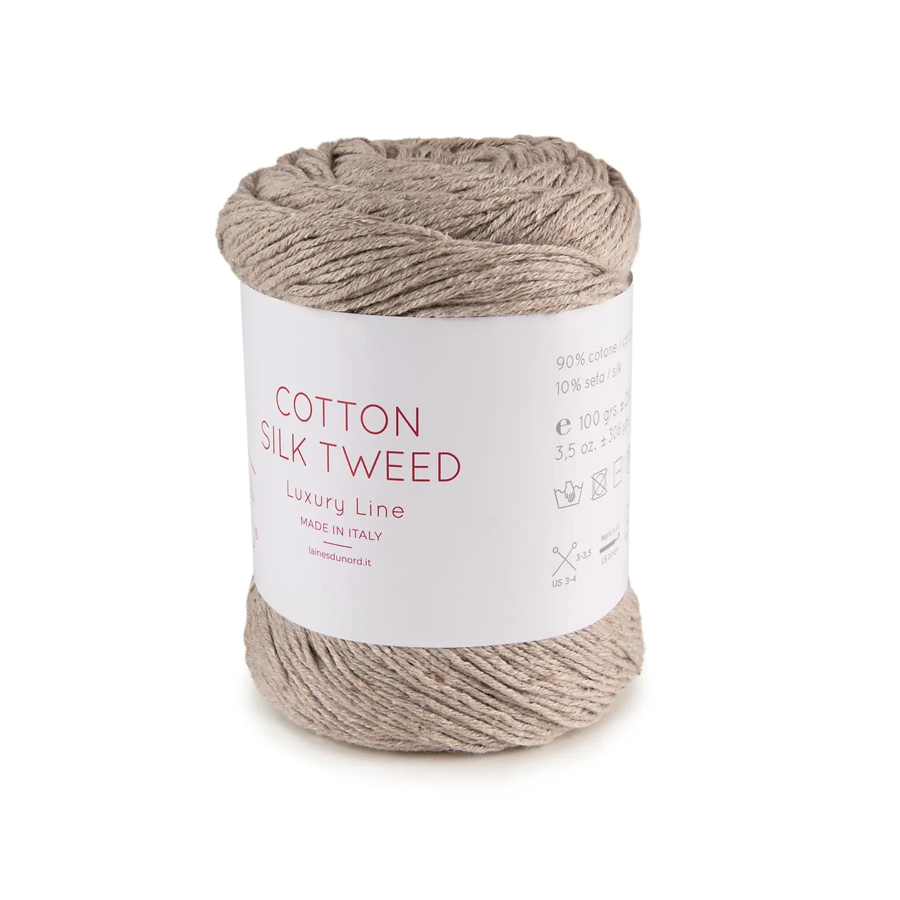 Пряжа Cotton Silk Tweed/Котон Сілк Твід, сіро-бежевий 8868, фото 1