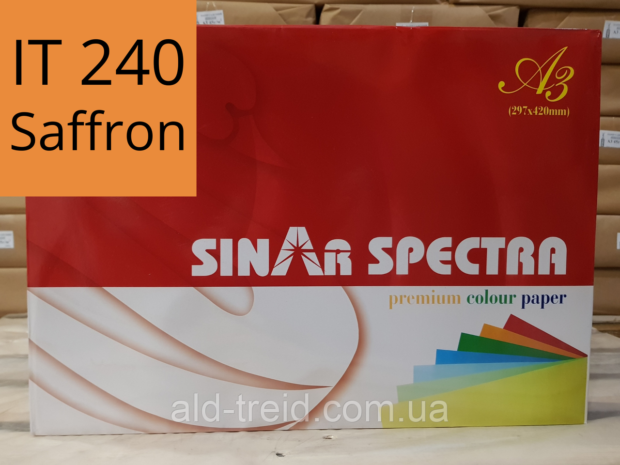 Папір кольоровий Spectra Color А3 160 г/м2 помаранчевий IT240 Saffron