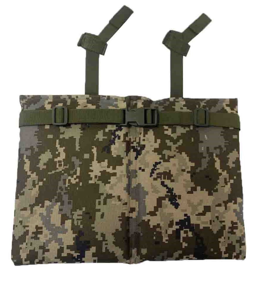 Тактичний каремат для сидіння складний піксель (піджопник) 32x42x2,5 см , армійський складний керемат Ж2С