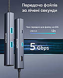 USB-Хаб Anker 543 USB-C Hub (6-в-1) універсальний хаб на 6 портів з Ethernet та HDMI, Grey, фото 5