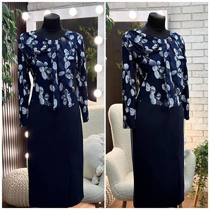 Стильна жіноча сукня, тканина "Трикотаж" 54, 56, 60 розмір 54, фото 1