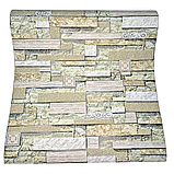 Шпалери вінілові 10.05 × 0.53 м Слов’янські шпалери 9408-04, зелені для спальні, вітальні, коридору, кухні, фото 4