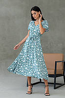 Літнє мідіплаття з рукавом суцільного крою жіноче Джослін/розмір 42 44 46 48 50 52 54 56 /