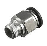 Фітинг нікельований 12 мм, різьблення 1/4 ТАТО для пневмошланга, фото 3