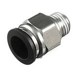 Фітинг нікельований 12 мм, різьблення 1/4 ТАТО для пневмошланга, фото 2