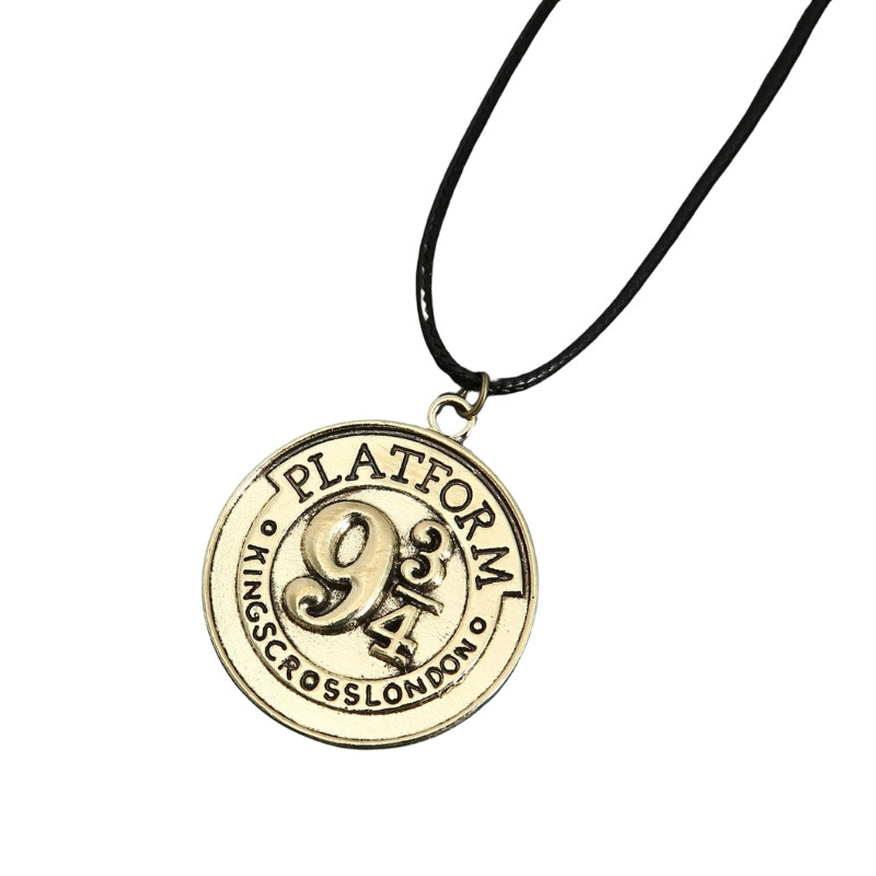 Ланцюжок з кулоном Платформа 9¾ Гаррі Поттер, золотий, фото 1