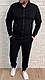 Спортивний костюм без капюшону синій чоловічий весняний осінній, фото 6