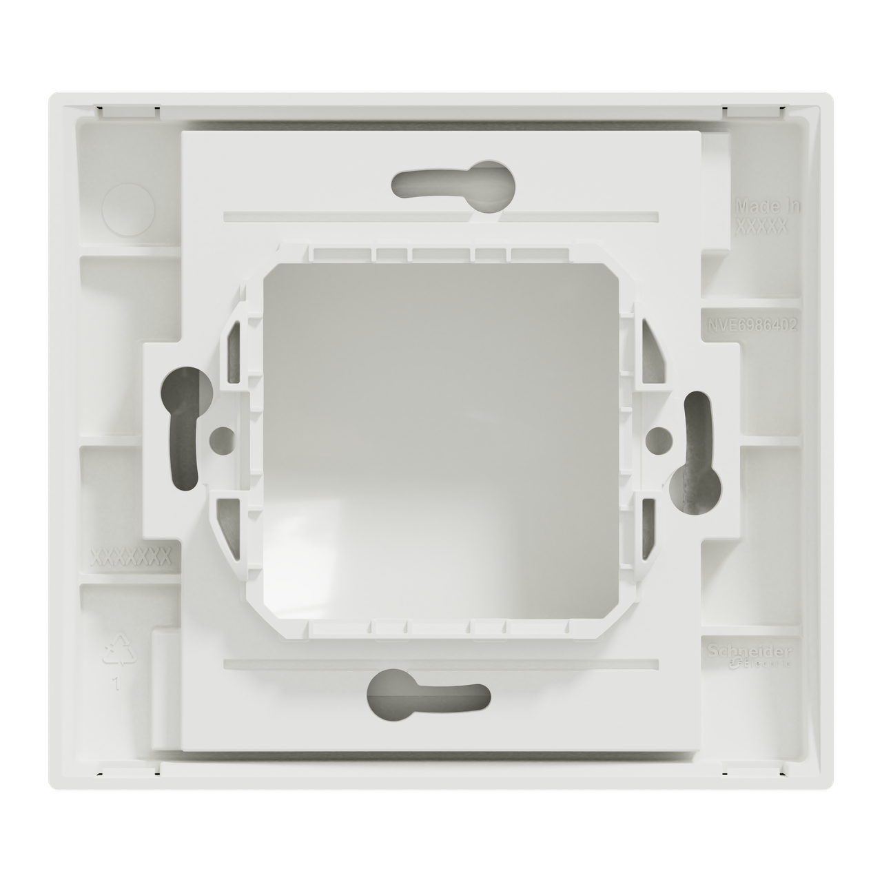 Рамка 1-постова ip44, білий