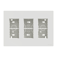 Блок unica system+ відкртита вставка 3х2 білий