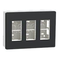 Блок unica system+ відкрита вставка 3х2 антрацит