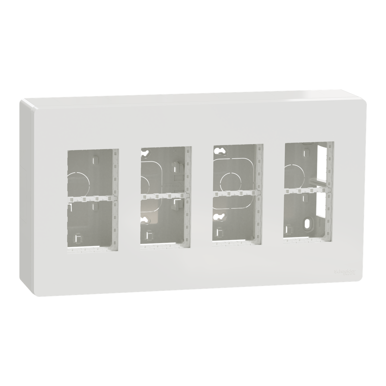 Блок unica system+ відкрита вставка 4х2 білий