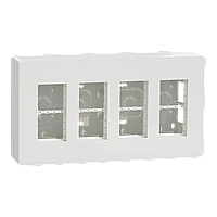 Блок unica system+ відкрита вставка 4х2 білий