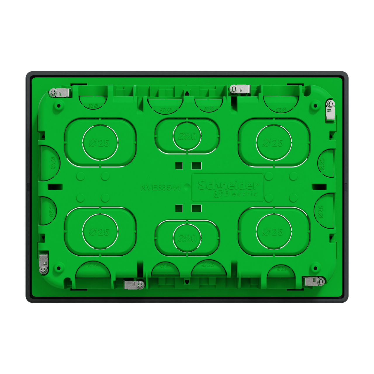 Блок unica system+ прихована вставка 3х2 антрацит - фото 1 - id-p2527197784