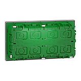 Блок unica system+ прихована вставка 4х2 алюміній, фото 2