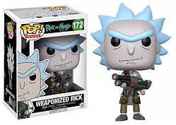 Фігурка Funko Pop Фанко Поп Rick and Morty Weaponized Rick Рік та Морті Збройний Рік 10см RM R 172