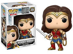 Фігурка Funko Pop Фанк Поп Justice League Wonder Woman Ліга Справедливості Чудо-жінка 10см WW206