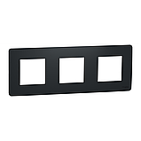 Рамка 3-постова, антрацит, фото 2