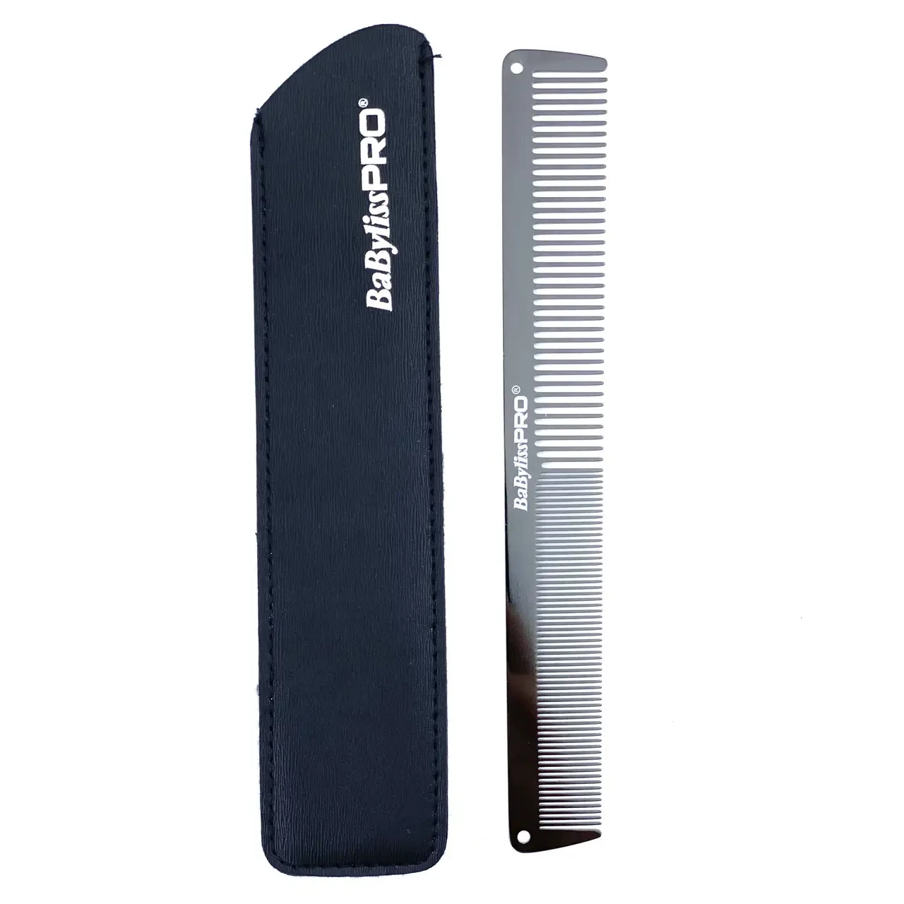 Гребінець для волосся металевий BaByliss PRO Gunsteel Metal Comb M3843E