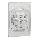 Роз. подв. без зк з шт. гвинт. заж., біл, фото 2