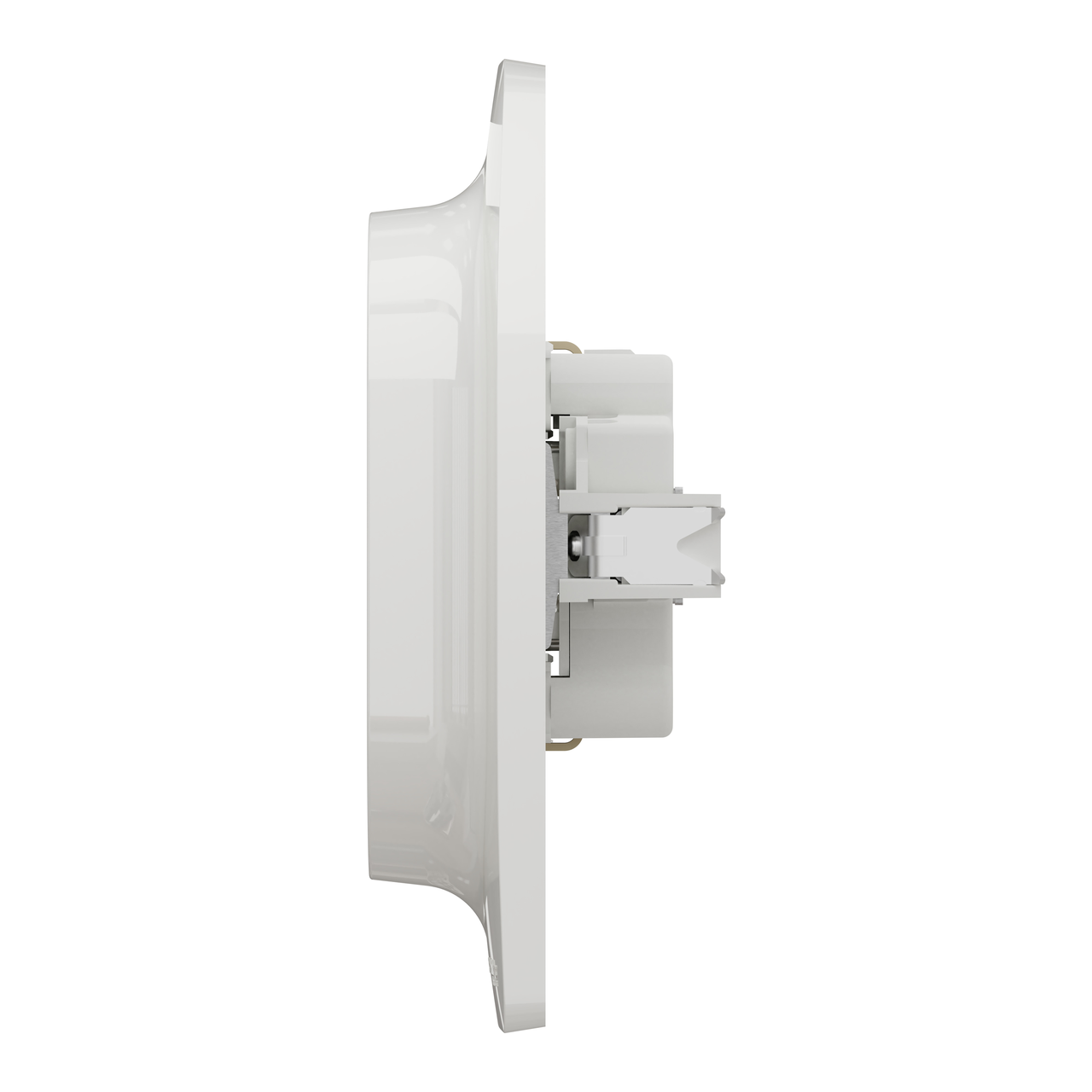 Розетка подвійна з з/к, зі шторками гвинтовими зажимами, білий - фото 1 - id-p2527197810