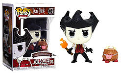 Фігурка Funko Pop Фанко Поп Уілсон з Честером НЕ голодуй Game Don't Starve Wilson w/ Chester 10см Game WC 401