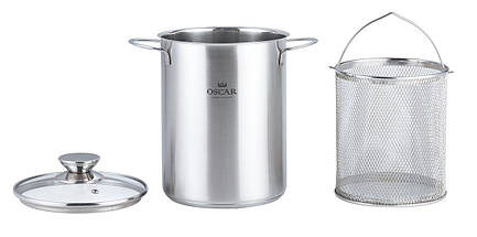 Каструля для варіння овочів, спаржі OSCAR GALANT 16 см OSR-2004-16 ASP, фото 3