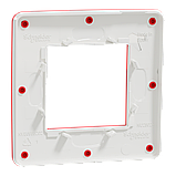 Рамка 1-постова, Червона/білий, фото 5