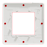 Рамка 1-постова, Червона/білий, фото 7