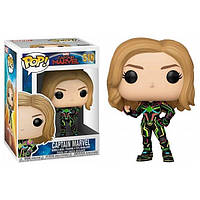Фігурка Funko Pop Фанко Поп Капітан Марвел у неоновому костюмі Captain Marvel Neon Suit 10 см Movies CM CM 516