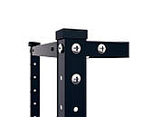 Стелаж металевий розбірний на болтах 1500х750х300, 4 полиці фарбований метал 35кг/полку Чорний Стелаж лофт, фото 2