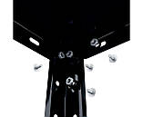 Стелаж металевий розбірний на болтах 1500х750х300, 4 полиці фарбований метал 35кг/полку Чорний Стелаж лофт, фото 6