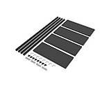 Стелаж металевий розбірний на болтах 1500х750х300, 4 полиці фарбований метал 35кг/полку Чорний Стелаж лофт, фото 8