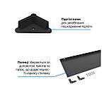 Металеві стелажі збірні Чорні 1700х750х300, 5 полиць, 35 кг/полку, Стелаж офісний лофт, фото 4