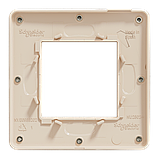 Cover frame, Unica Studio Metal, 1 gang, 1 x 2 modules, bronze or beige, фото 5