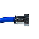 Фітинг нікельований 8 мм, різьблення 1/2 МАМА для пневмошланга, фото 4